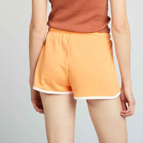 Short américain en molleton - Orange