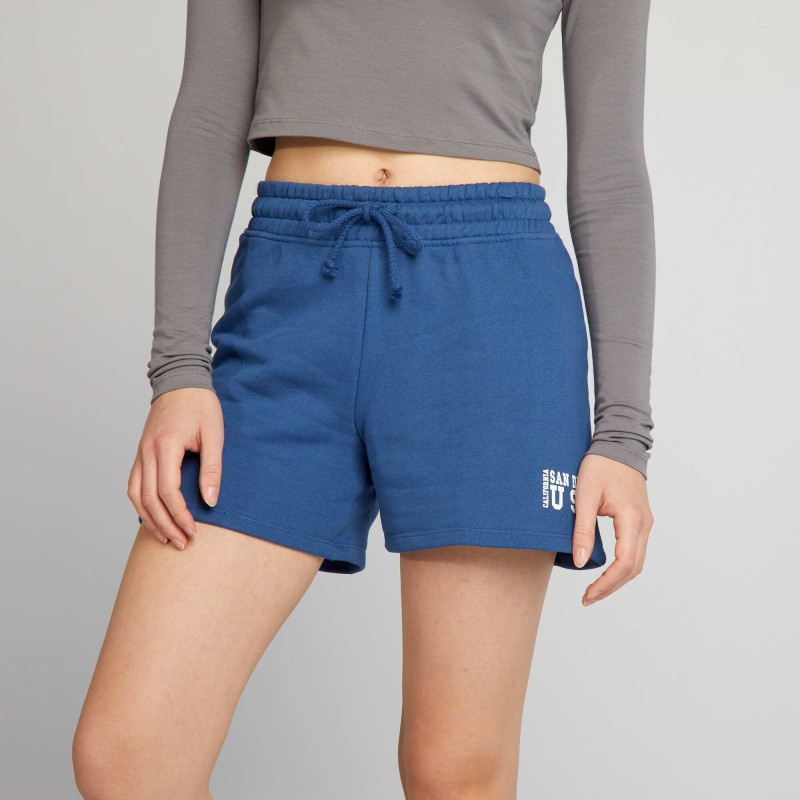 Short en coton Miami - Bleu marine