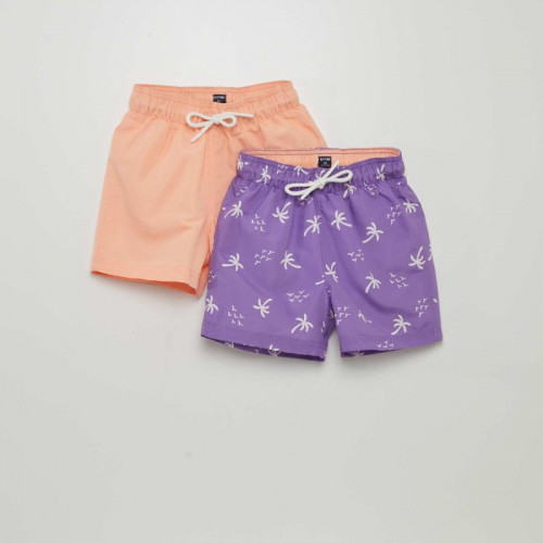 Lot de 2 shorts de bain - Violet