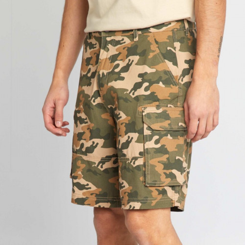 Short chino avec poches sur les côtés - Kaki