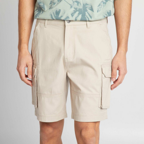 Short chino avec poches sur les côtés - Beige