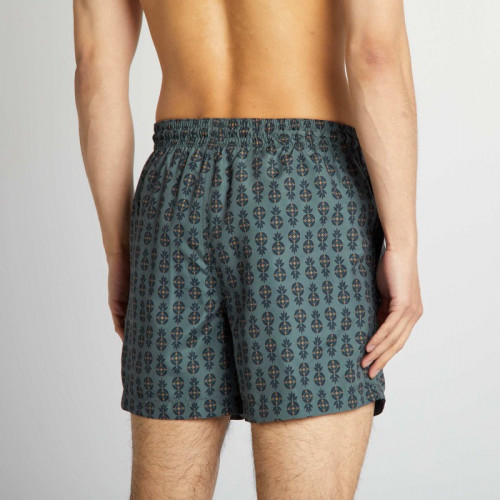 Short de bain à motifs - Gris