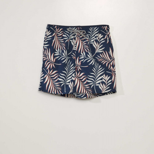 Short de bain à motifs - Bleu