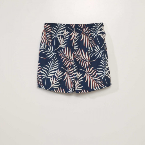 Short de bain à motifs - Bleu