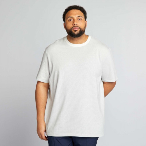 T-shirt stretch manches courtes - Blanc