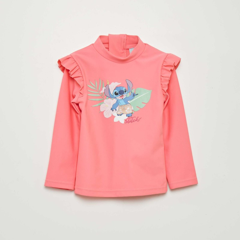 T-shirt de bain 'Stitch' - Rose