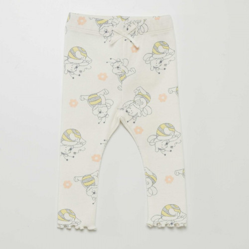 Legging côtelé 'Minnie' - Blanc