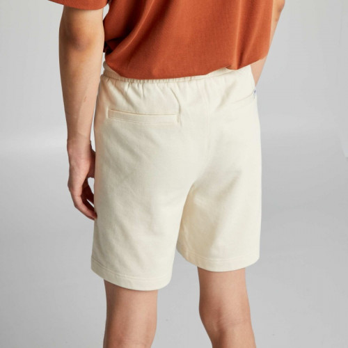 Short en molleton avec poches zippées - Beige