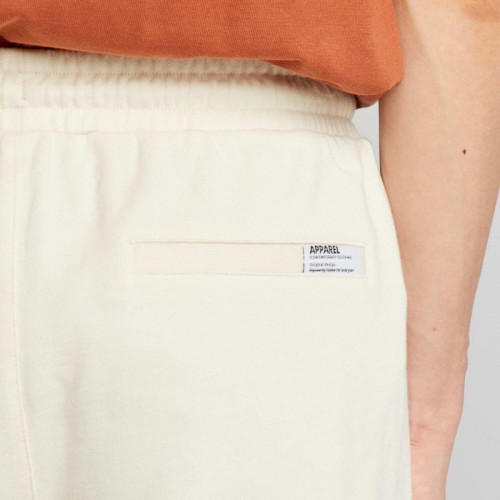 Short en molleton avec poches zippées - Beige