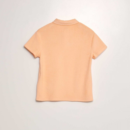 Polo uni en éponge - Orange