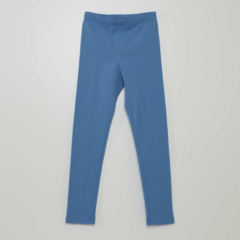 Legging long à taille élastiquée - Bleu