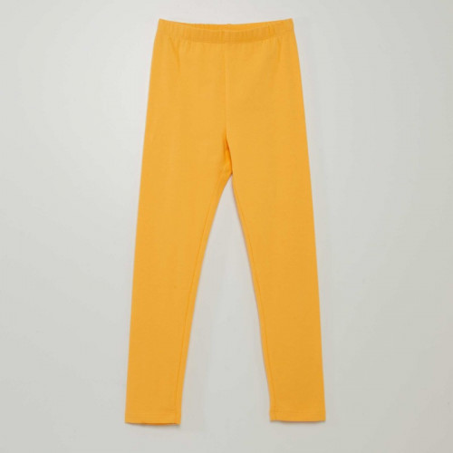 Legging long à taille élastiquée - Jaune