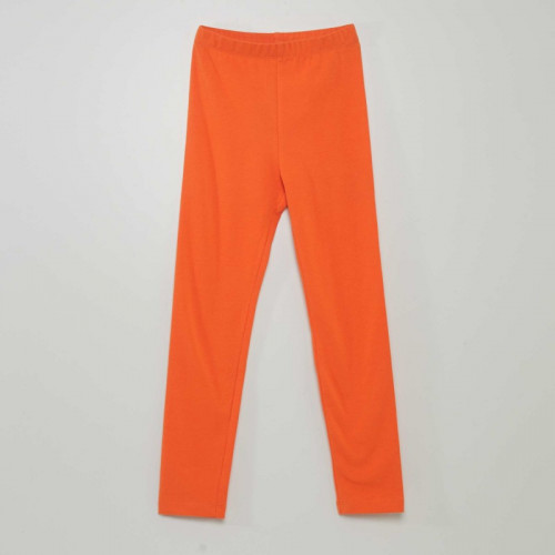 Legging long à taille élastiquée - Orange