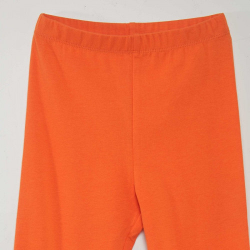 Legging long à taille élastiquée - Orange