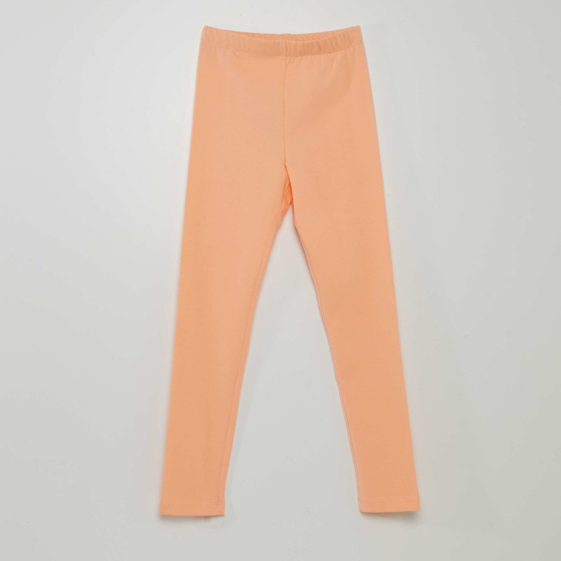 Legging long à taille élastiquée - Pêche