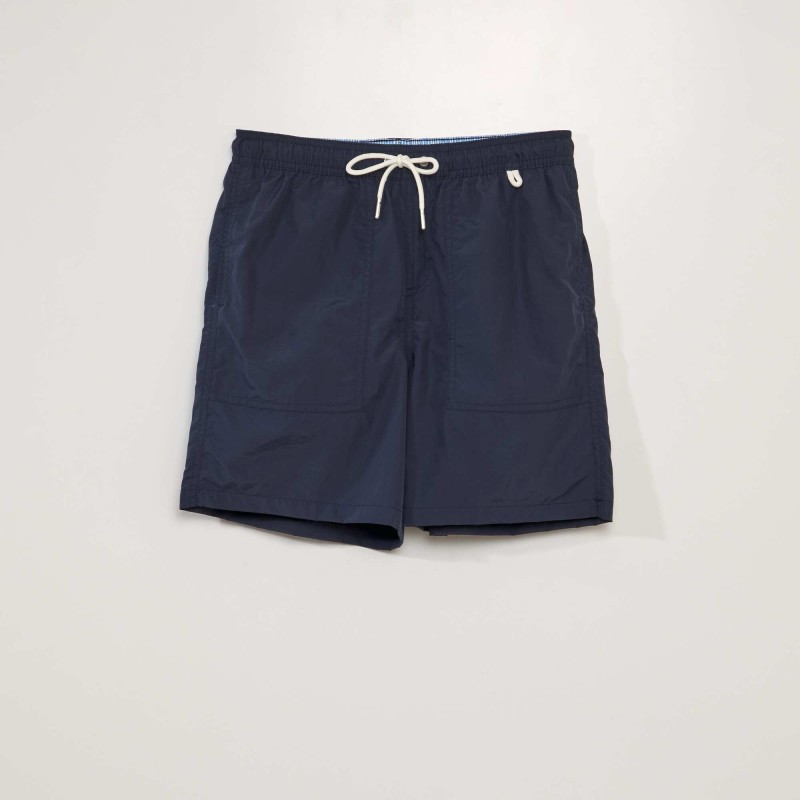 Short de bain à poches - Bleu marine