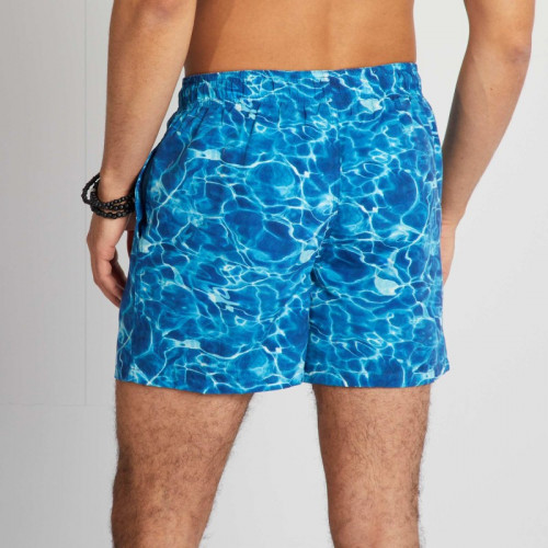 Short de bain imprimé - Bleu