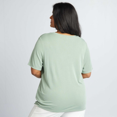 T-shirt manches courtes stretch - Vert