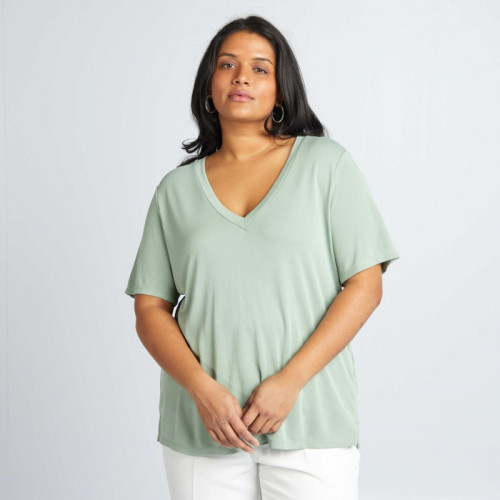 T-shirt manches courtes stretch - Vert