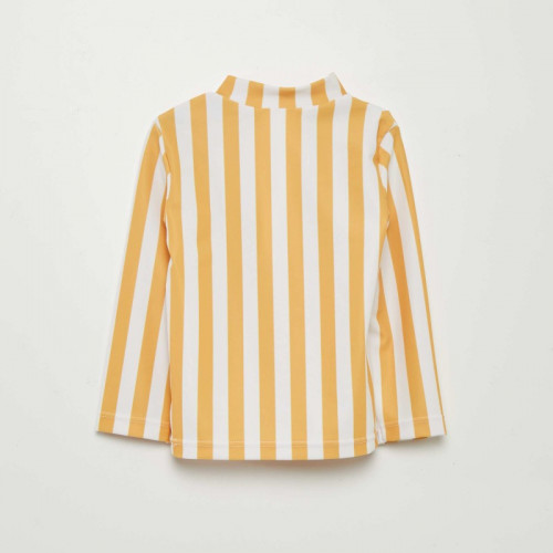 T-shirt de bain rayé - Jaune