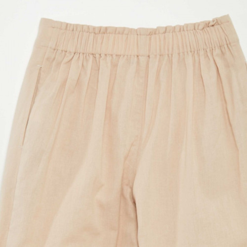 Pantalon large uni - Beige