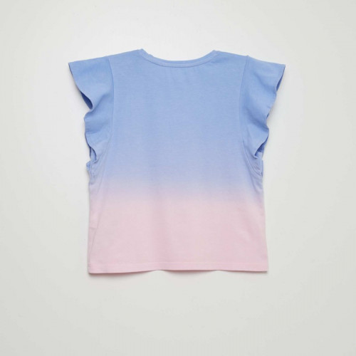 T-shirt en maille jersey tie and dye - Bleu