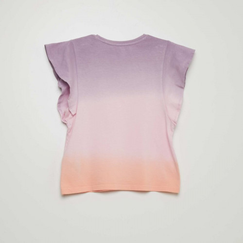 T-shirt en maille jersey tie and dye - Violet