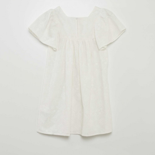 Robe avec broderies indiennes - Blanc