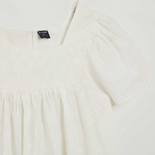 Robe avec broderies indiennes - Blanc