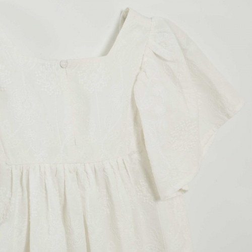 Robe avec broderies indiennes - Blanc