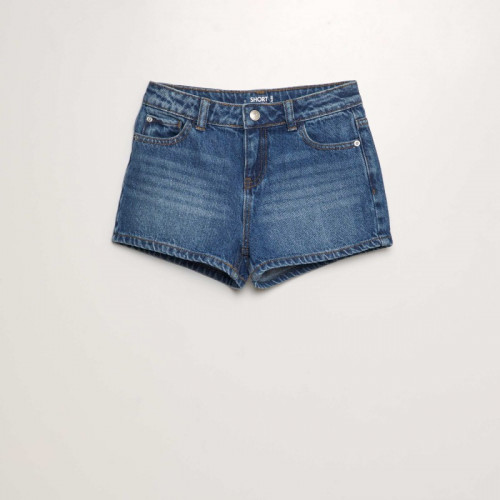 Short en jean classique - Bleu