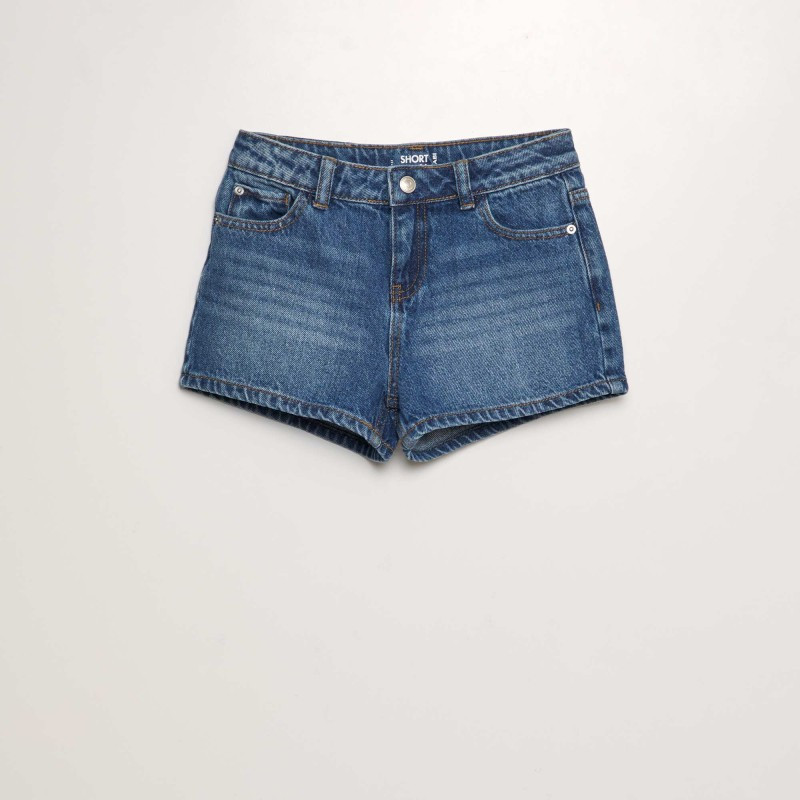 Short en jean classique - Bleu