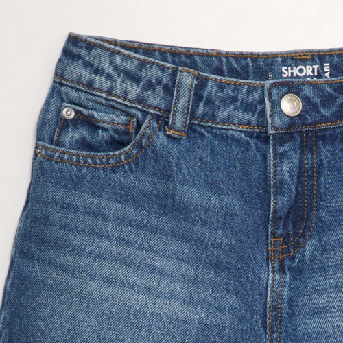 Short en jean classique - Bleu