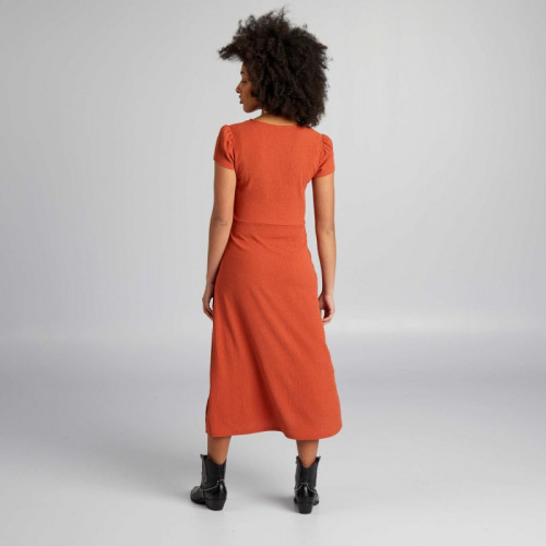 Robe midi de maternité - Marron