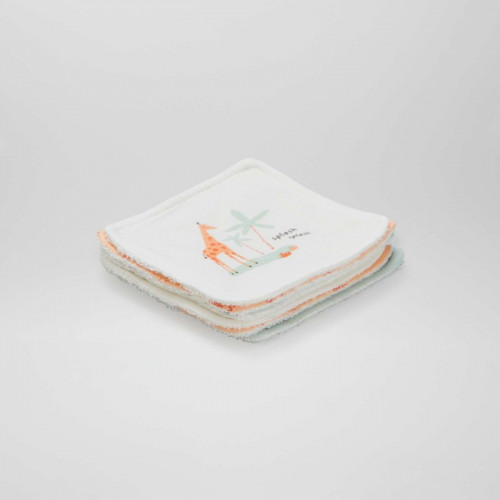 Lot de 6 lingettes en coton - Orange