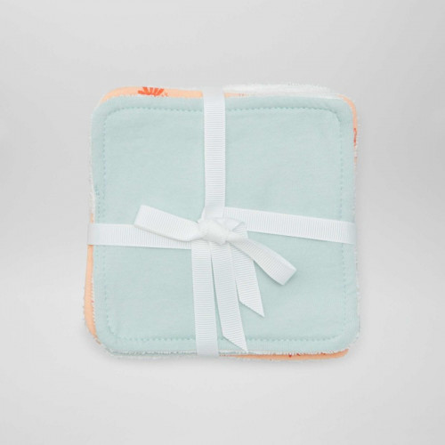 Lot de 6 lingettes en coton - Orange