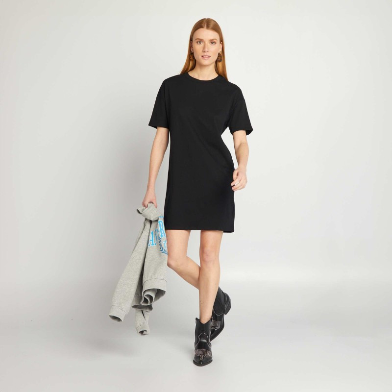 Robe t-shirt - Noir