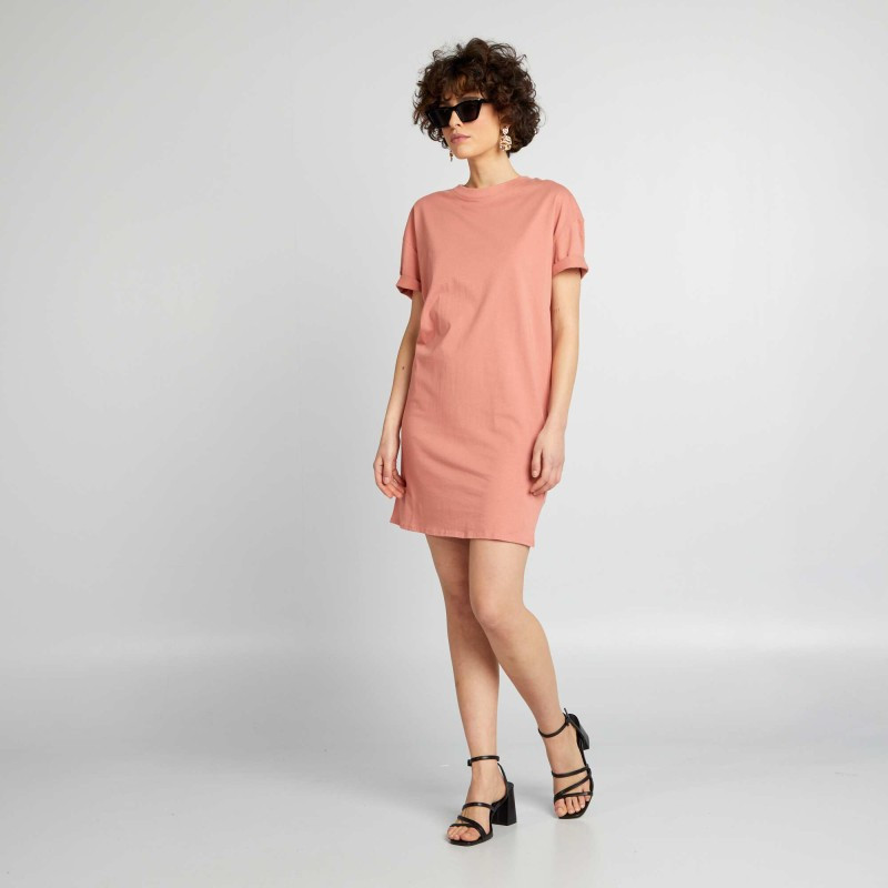 Robe t-shirt - Rose