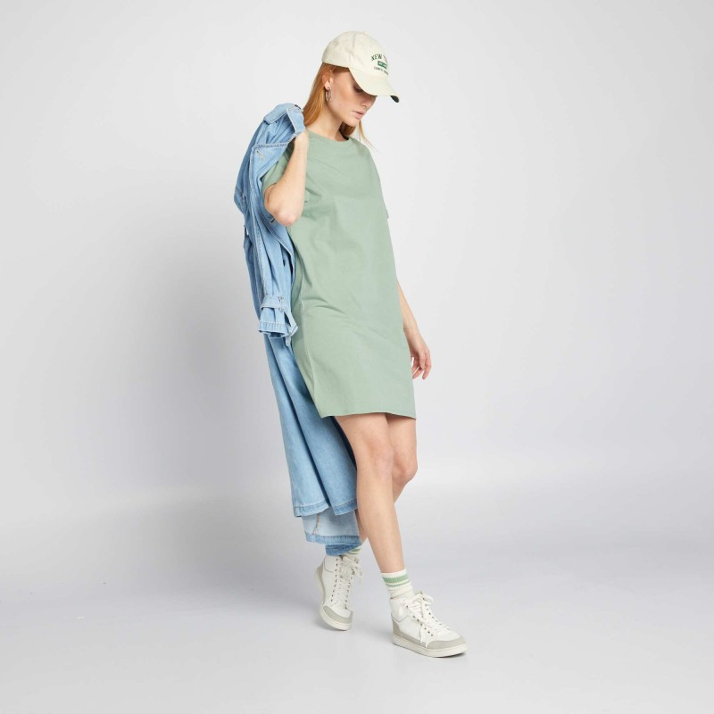 Robe t-shirt - Vert