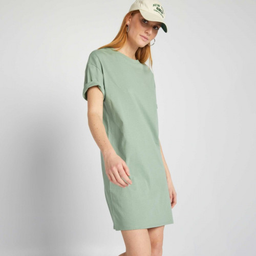 Robe t-shirt - Vert