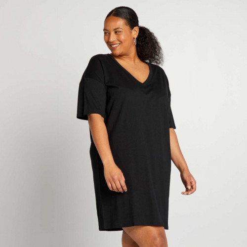 Robe tee-shirt large - Noir