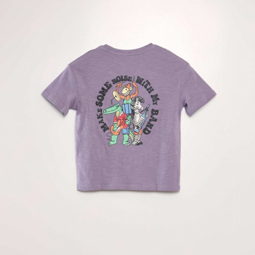 T-shirt loose imprimé - Violet