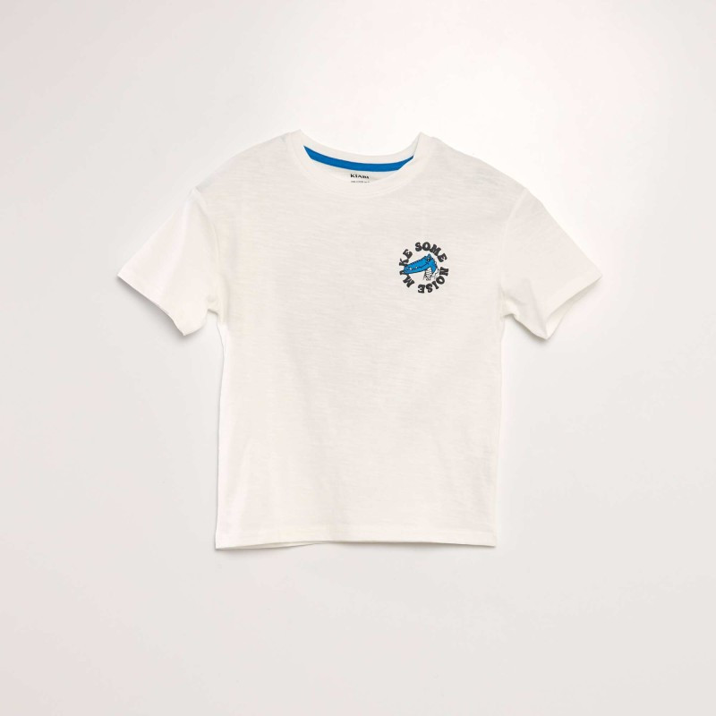 T-shirt loose imprimé - Blanc