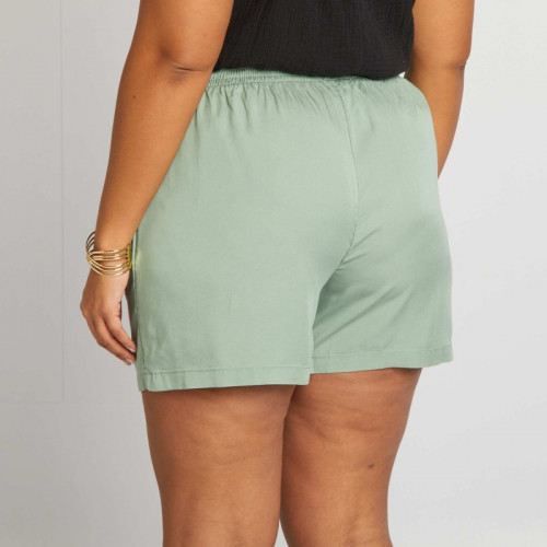 Short en tencel - Vert