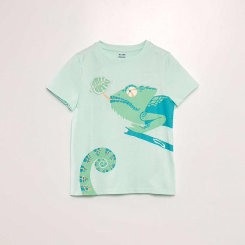 T-shirt à imprimé animé - Vert