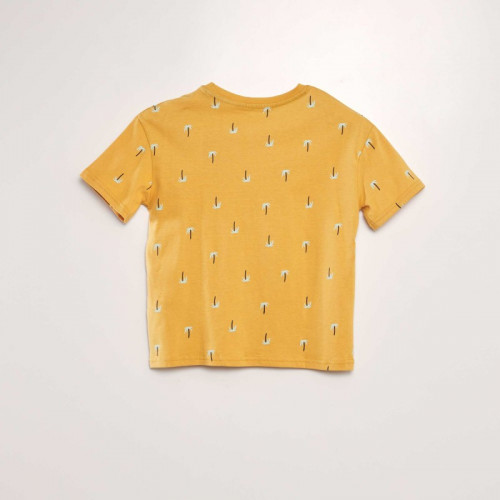 T-shirt loose imprimé - Jaune