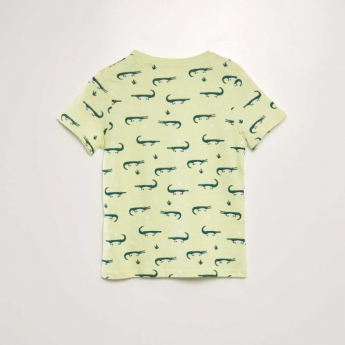 T-shirt imprimé à manches courtes - Vert pâle