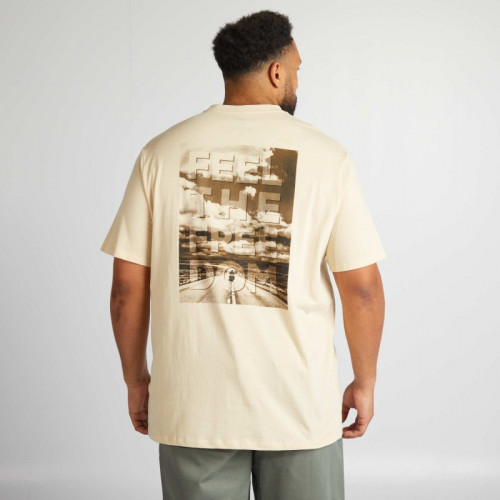 T-shirt imprimé 'Route 66' - Beige