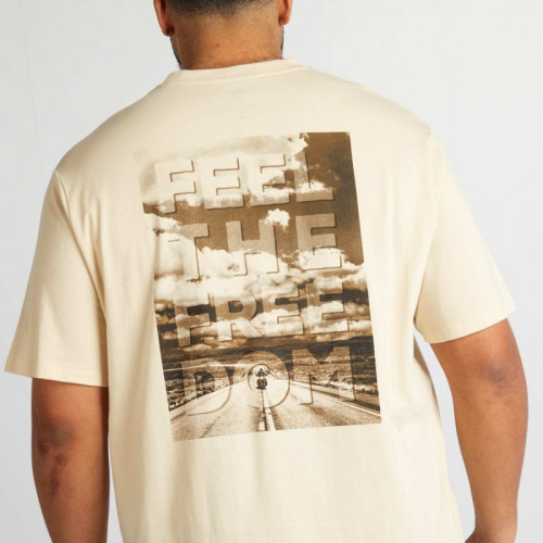 T-shirt imprimé 'Route 66' - Beige