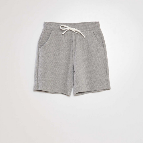 Short en nid d'abeilles - Gris